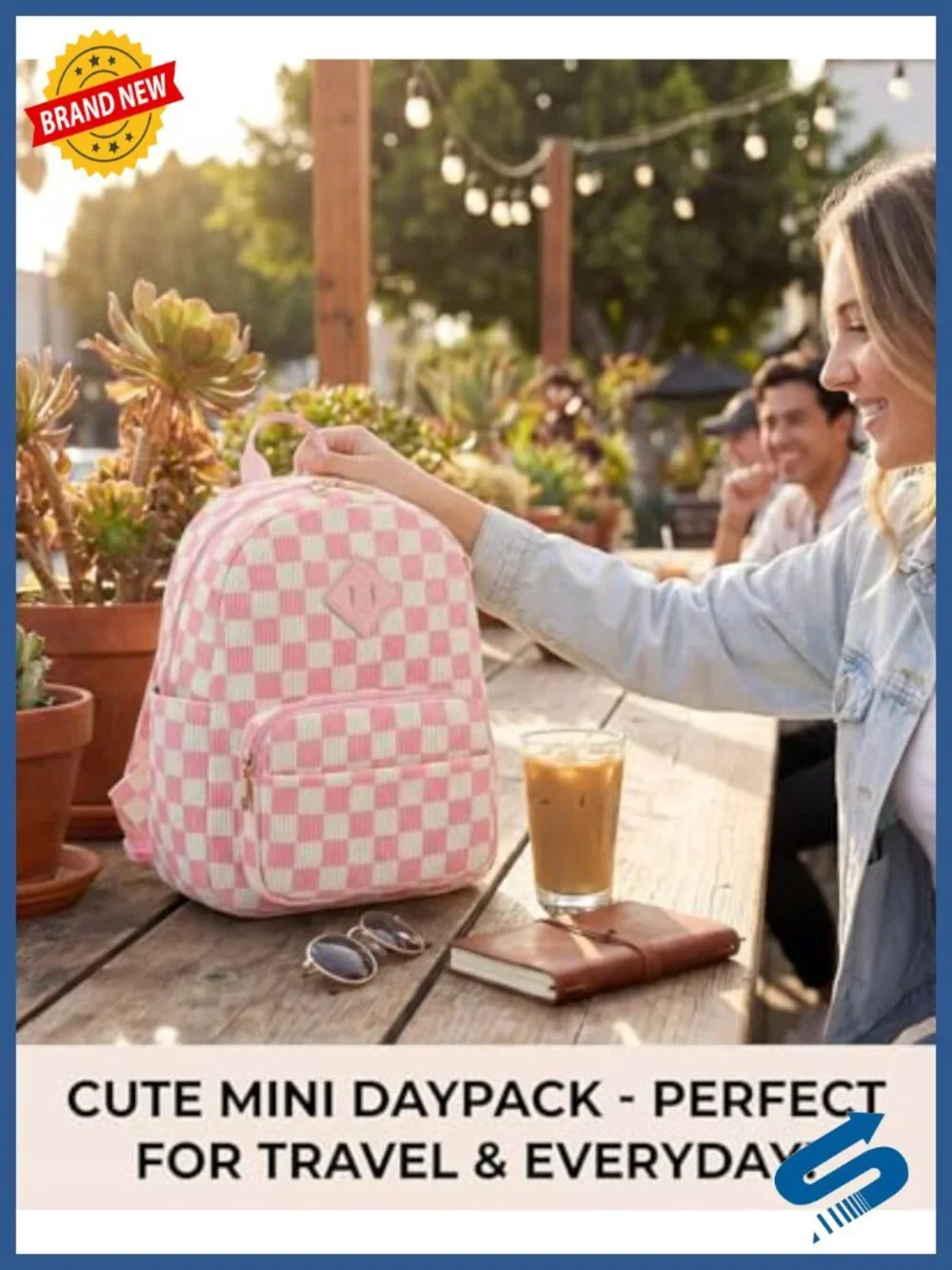 Corduroy Mini Backpack Purse, Lightweight Cute Small Bag with Adjustable Strap,
